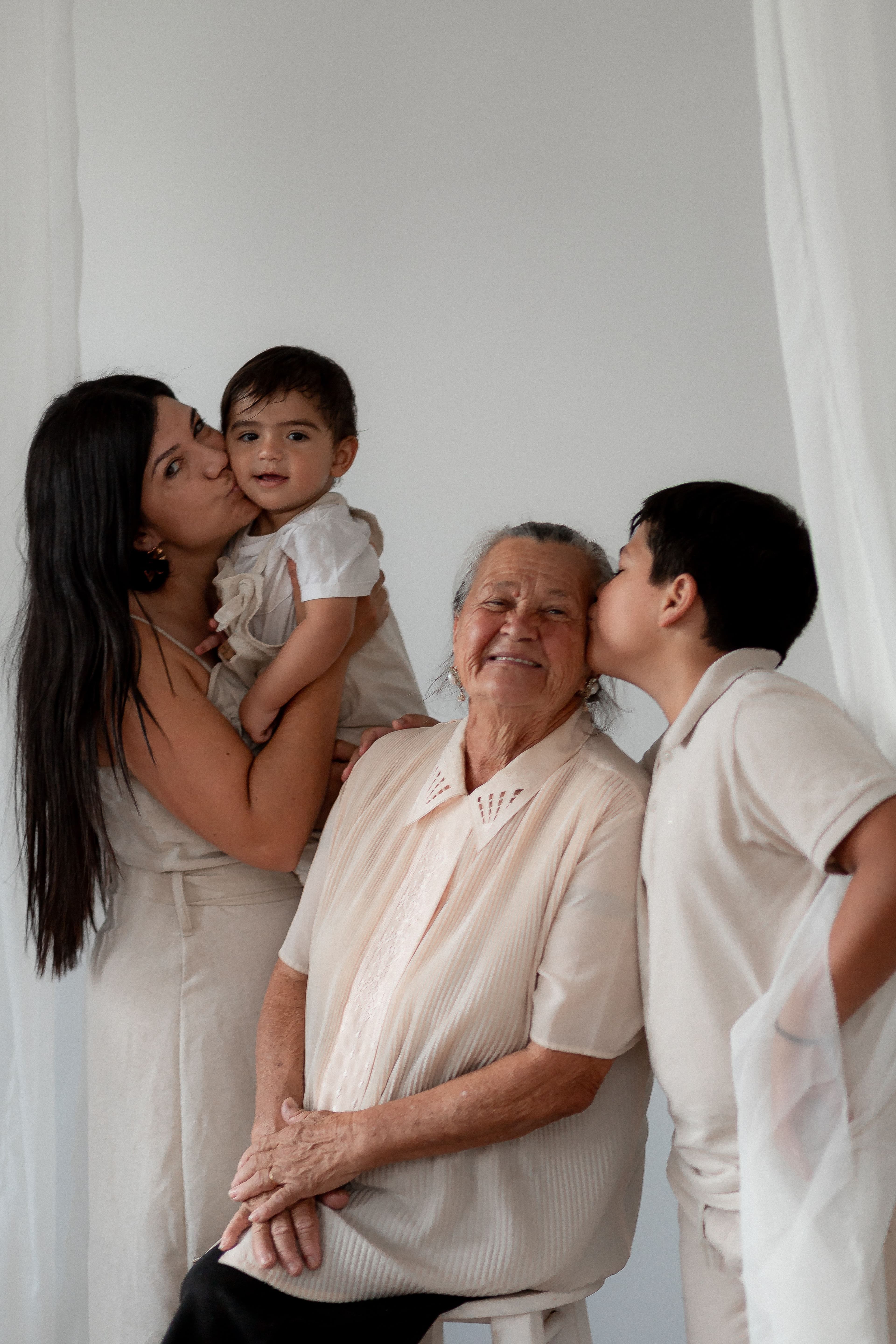 Three generations of a family together